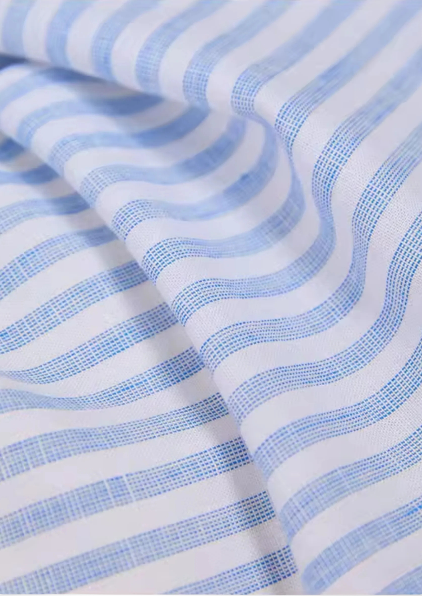 PORTOFINO STRIPED COASTAL SHIRT - Light Blue