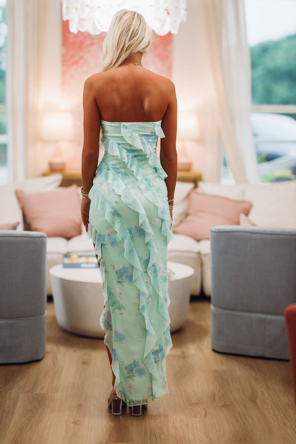 Queen of Elegance Maxi Dress - Sage